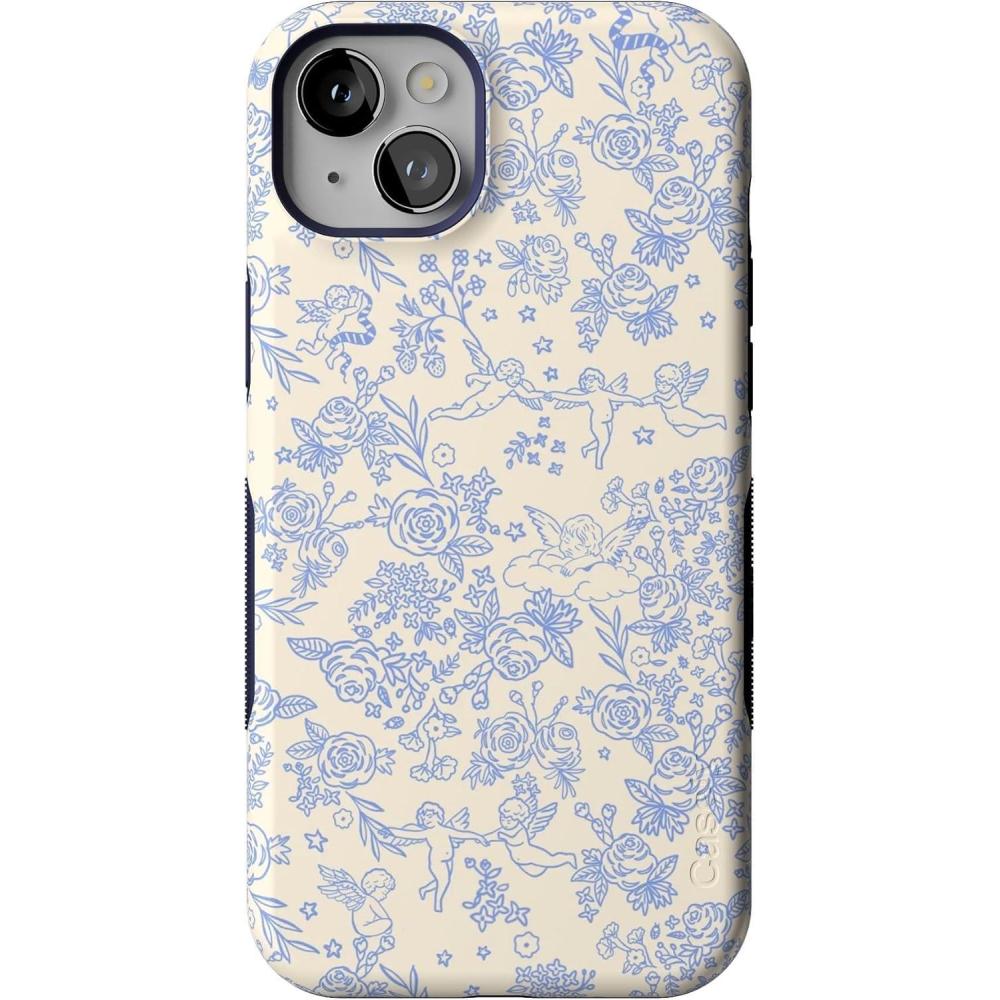 imageCasely iPhone 14 Plus Case  Cowgirl Canyon  FashionPass x Casely  Bold Protective Case Design  Compatible with MagSafeCupids Canvas  Periwinkle Floral
