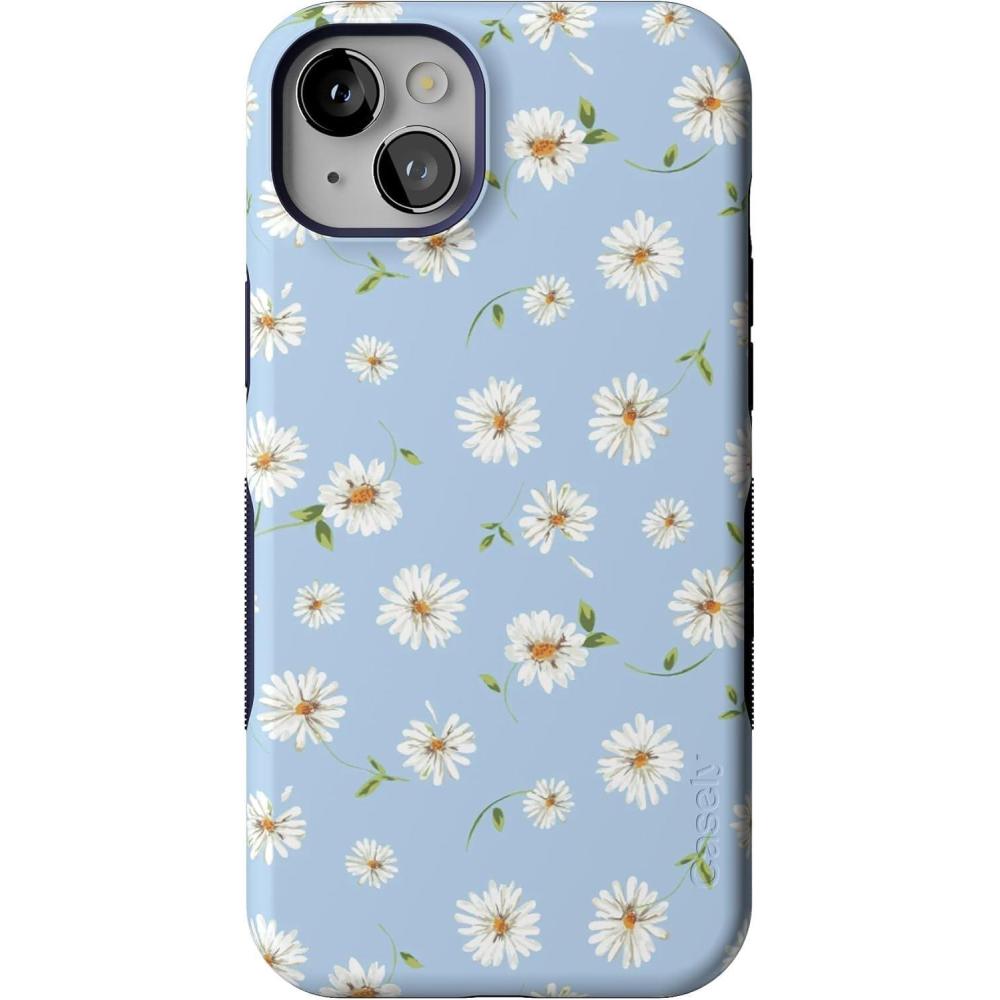 imageCasely iPhone 14 Plus Case  Cowgirl Canyon  FashionPass x Casely  Bold Protective Case Design  Compatible with MagSafeDaisy Daydream  Baby Blue Floral