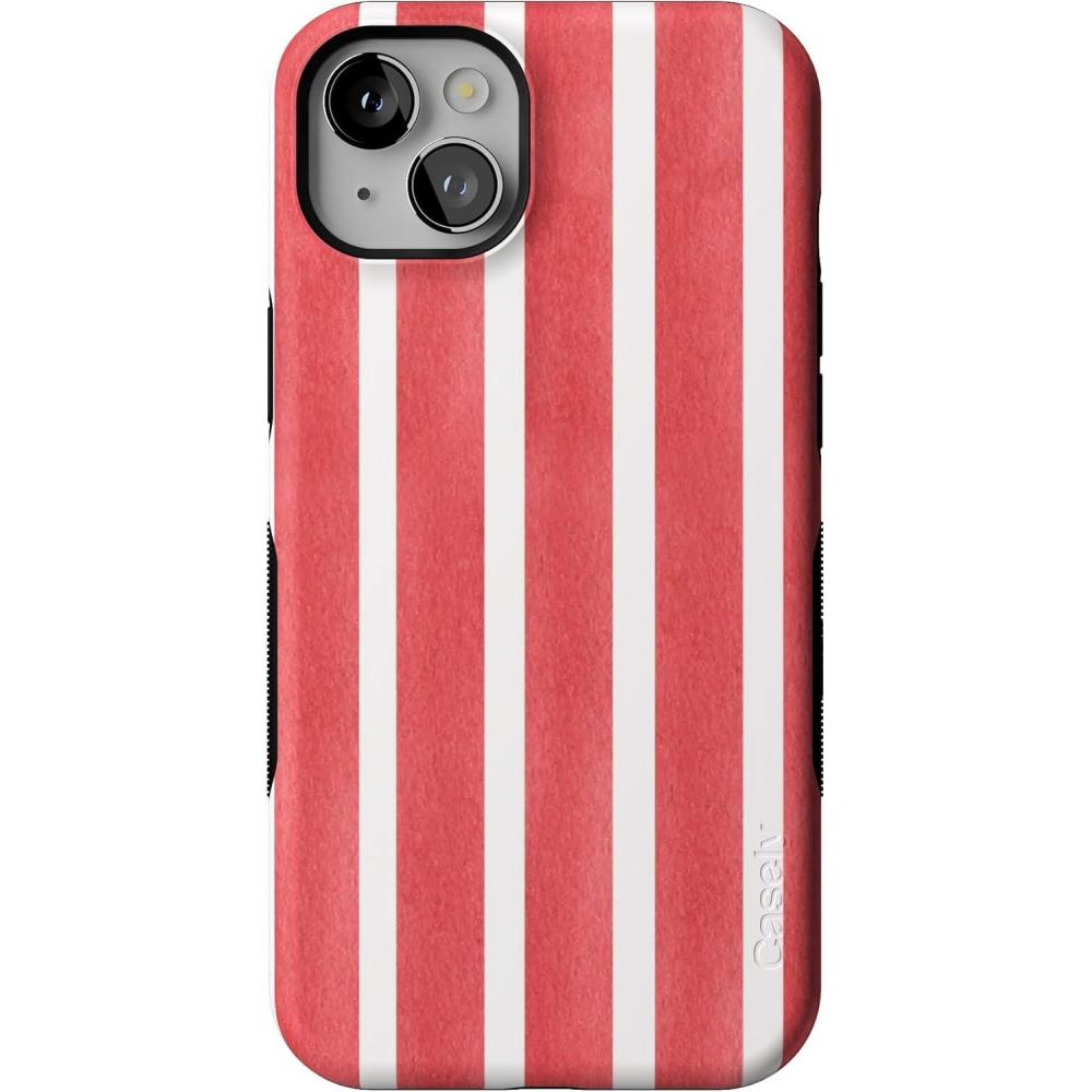 imageCasely iPhone 14 Plus Case  Cowgirl Canyon  FashionPass x Casely  Bold Protective Case Design  Compatible with MagSafeEast Coast Summer  Red Stripes