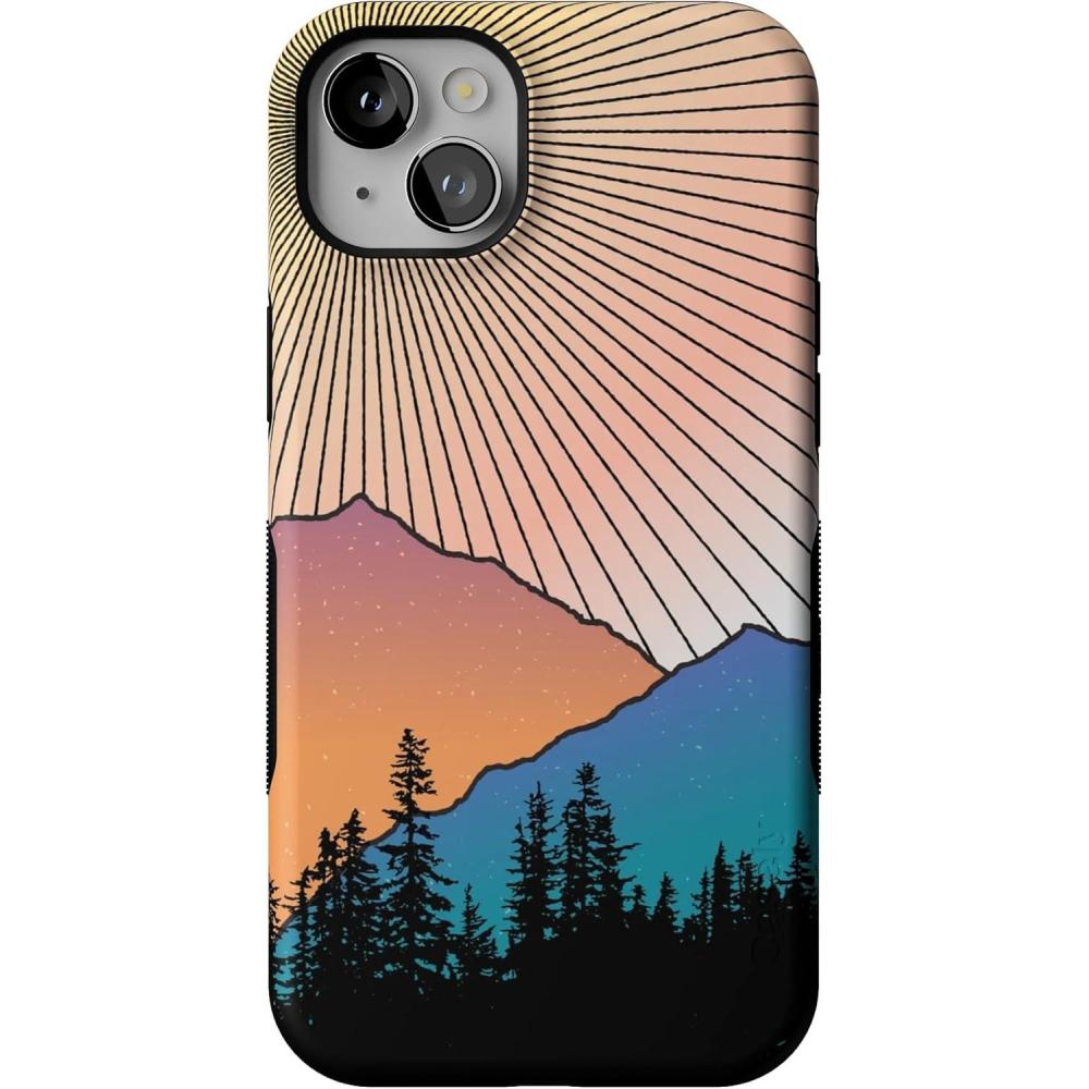 imageCasely iPhone 14 Plus Case  Cowgirl Canyon  FashionPass x Casely  Bold Protective Case Design  Compatible with MagSafeGolden Hour  Mountain Sunset