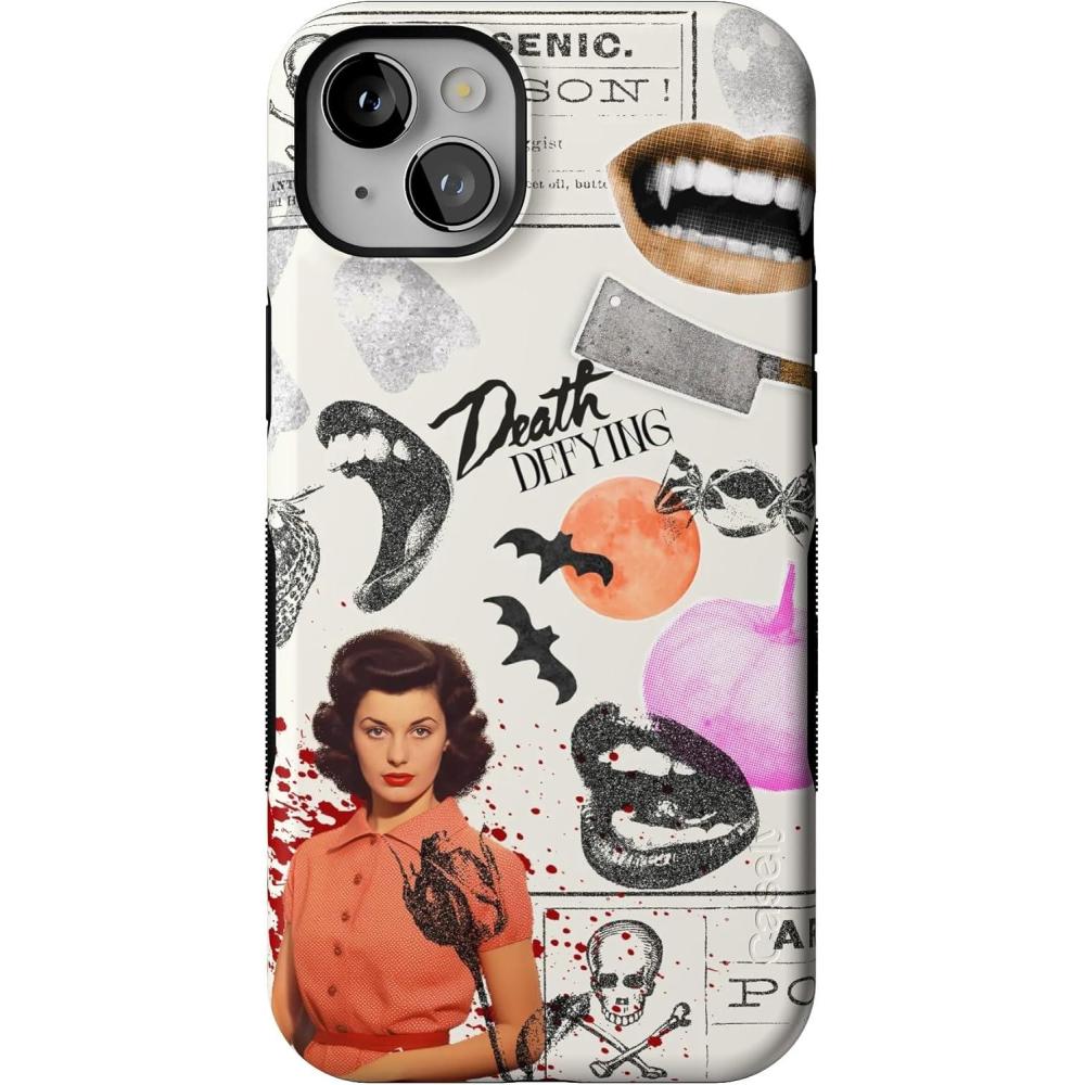 imageCasely iPhone 14 Plus Case  Cowgirl Canyon  FashionPass x Casely  Bold Protective Case Design  Compatible with MagSafeIf You Dare  Horror Collage