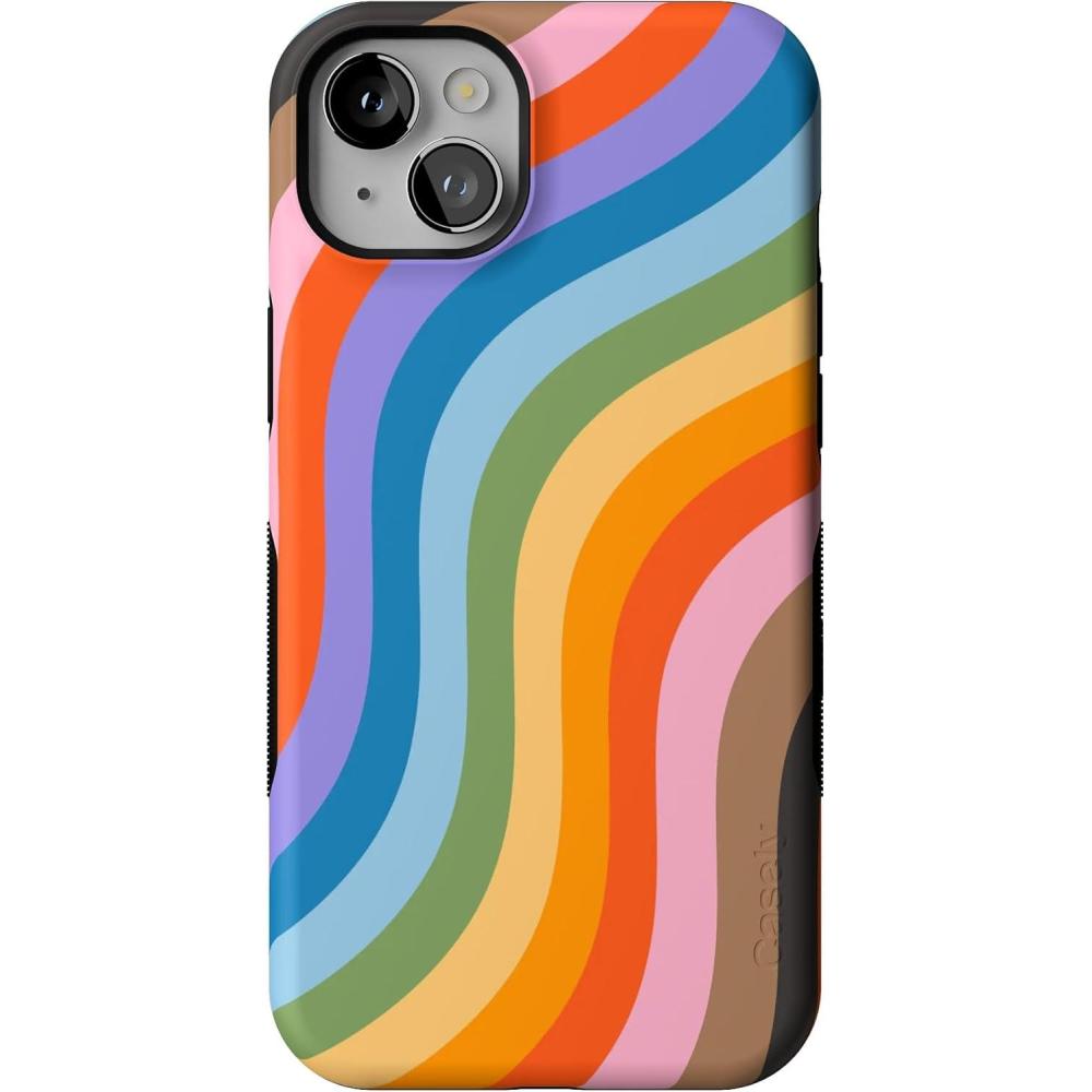 imageCasely iPhone 14 Plus Case  Cowgirl Canyon  FashionPass x Casely  Bold Protective Case Design  Compatible with MagSafeLove for All  Rainbow Pride