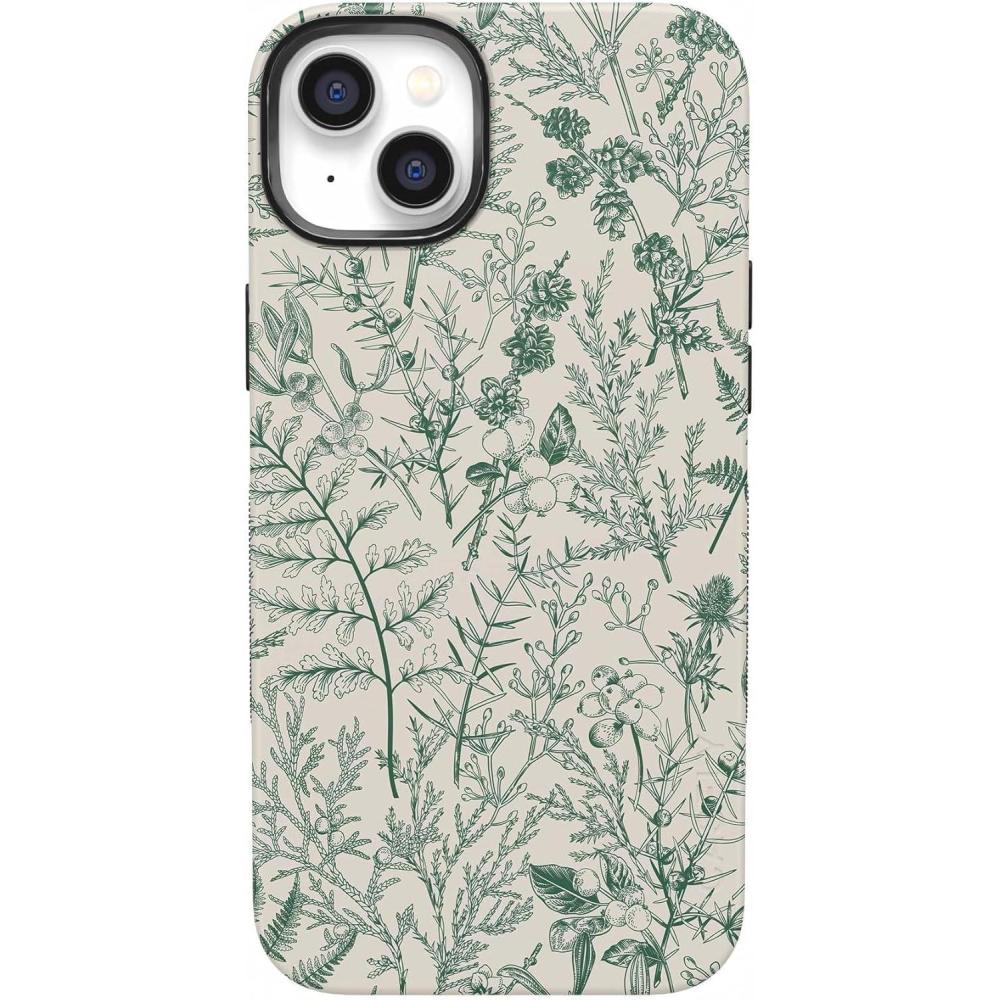 imageCasely iPhone 14 Plus Case  Cowgirl Canyon  FashionPass x Casely  Bold Protective Case Design  Compatible with MagSafeSage Garden  Green Floral
