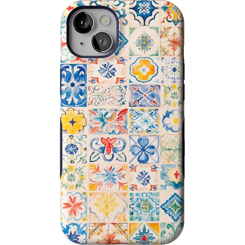 imageCasely iPhone 14 Plus Case  Cowgirl Canyon  FashionPass x Casely  Bold Protective Case Design  Compatible with MagSafeTuscan Tiles  Dolce Vita