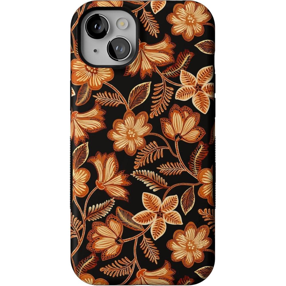 imageCasely iPhone 14 Plus Case  Maple Flowers  Floral Foliage  Compatible with MagSafe  Bold Protective Design