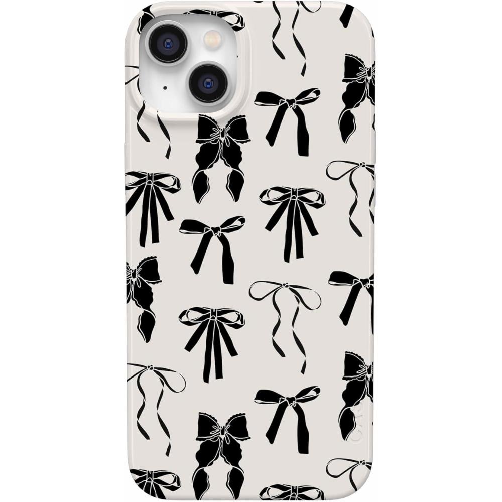 imageCasely iPhone 14 Plus Case  Palermo  Dippin Daisys Italian Coast  Compatible with MagSafeGoth Girlie  Black Bows