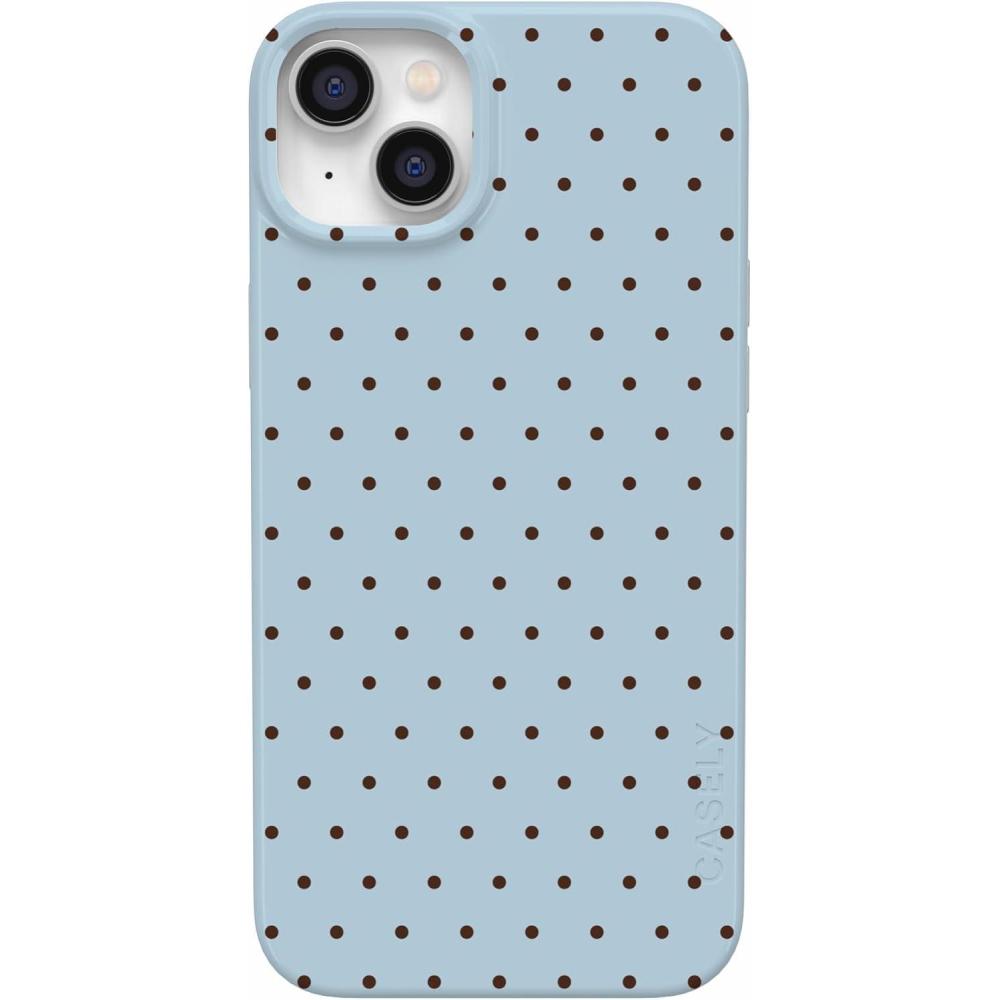 imageCasely iPhone 14 Plus Case  Palermo  Dippin Daisys Italian Coast  Compatible with MagSafeOn the Dot  Blue Polka Dot