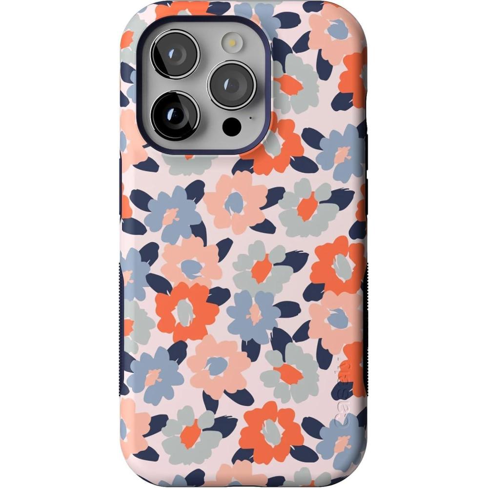 imageCasely iPhone 14 Pro Case  Opposites Attract  Day amp Night Mountains  Compatible with MagSafe  Bold Protective DesignField of Flowers  Pastel Floral