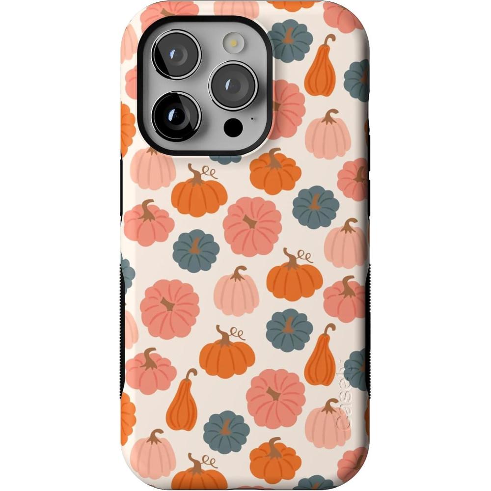 imageCasely iPhone 14 Pro Case  Opposites Attract  Day amp Night Mountains  Compatible with MagSafe  Bold Protective DesignOh My Gourd  Pumpkin Patch
