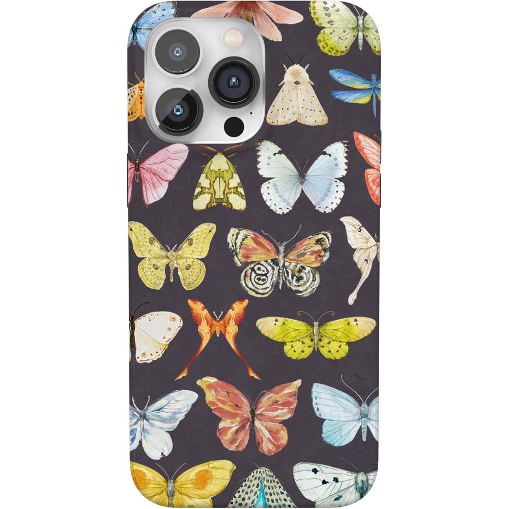 imageCasely iPhone 14 Pro Case  Sage Garden  Green Floral  Compatible with MagSafe  Classic UltraSlim Case DesignMidnight Monarch  Jenna Palek x Casely