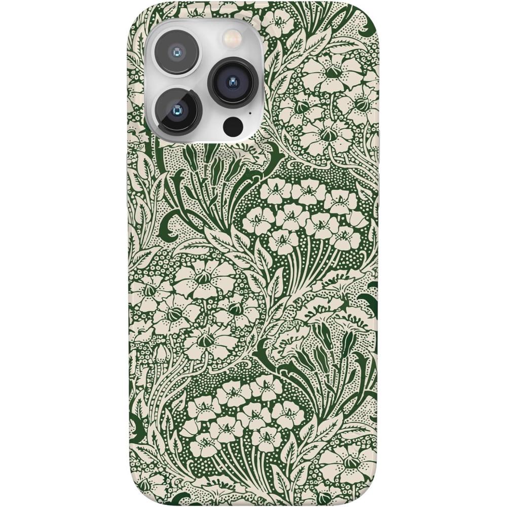 imageCasely iPhone 14 Pro Case  Sage Garden  Green Floral  Compatible with MagSafe  Classic UltraSlim Case DesignMystic Meadow  Green Gardens