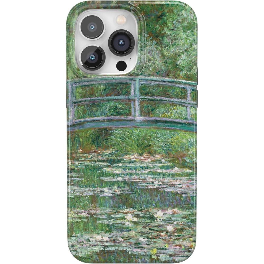 imageCasely iPhone 14 Pro Case  Sage Garden  Green Floral  Compatible with MagSafe  Classic UltraSlim Case DesignThe Met Museum  Monets Bridge