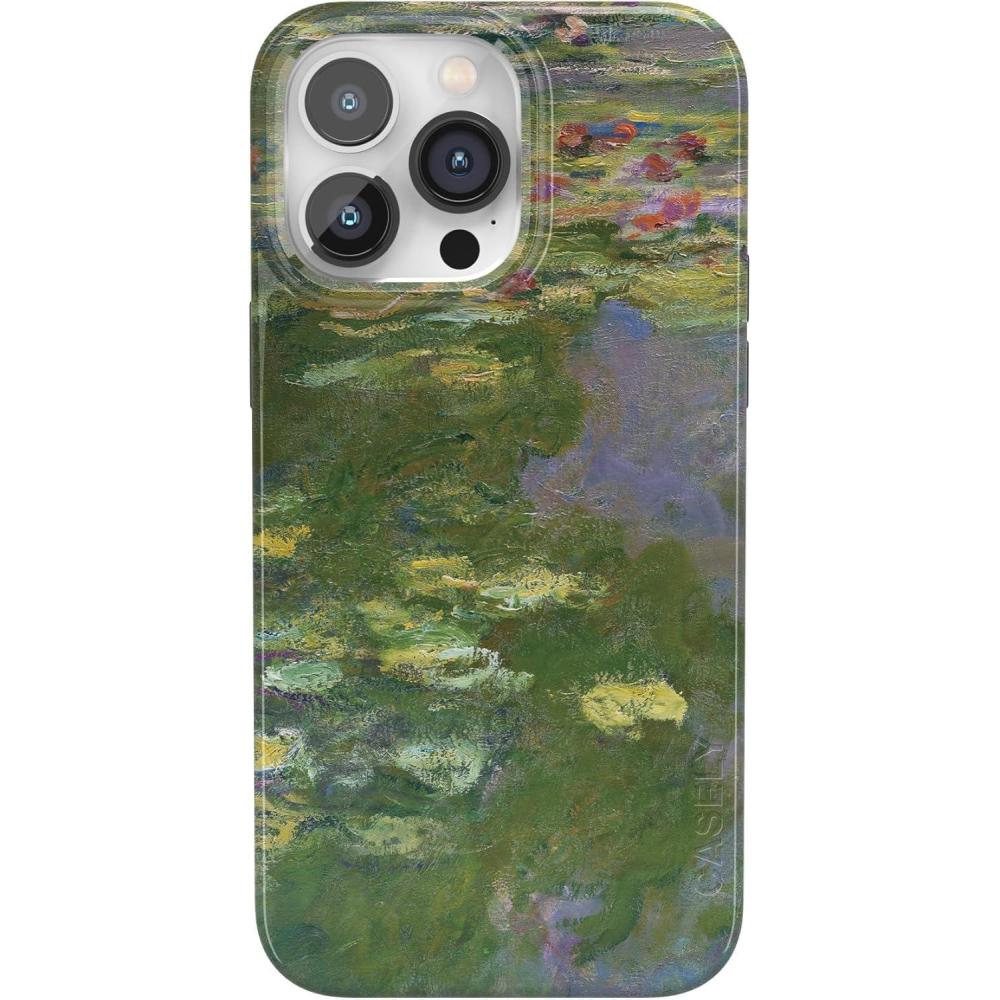 imageCasely iPhone 14 Pro Case  Sage Garden  Green Floral  Compatible with MagSafe  Classic UltraSlim Case DesignThe Met Museum  Monets Water Lilies