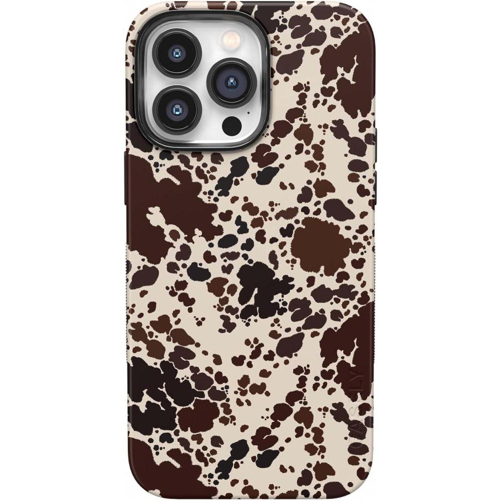 imageCasely iPhone 14 Pro Max Case  Nantucket Cottage  Blue Hydrangea  Compatible with MagSafe  Bold Protective DesignCowgirl Envy  Cow Print