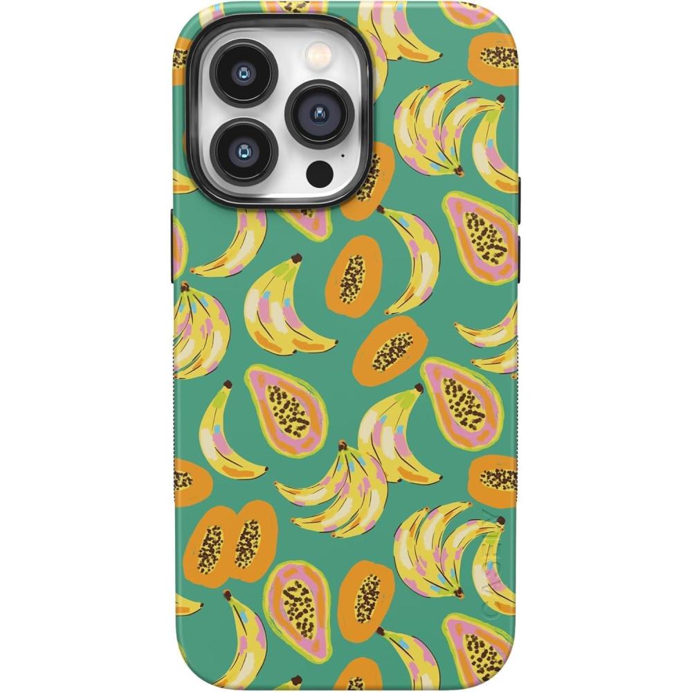 imageCasely iPhone 14 Pro Max Case  Nantucket Cottage  Blue Hydrangea  Compatible with MagSafe  Bold Protective DesignPapaya Palms  Dippin Daisys Tropical Vacation