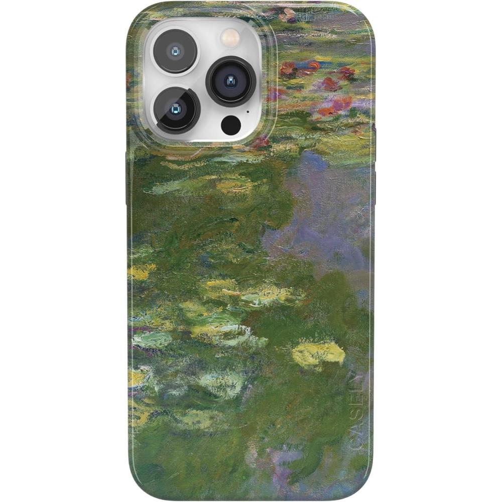 imageCasely iPhone 14 Pro Max Case  Not a Phase  Clear Flash Tattoo  Compatible with MagSafe  Classic Ultra Slim DesignThe Met Museum  Monets Water Lilies