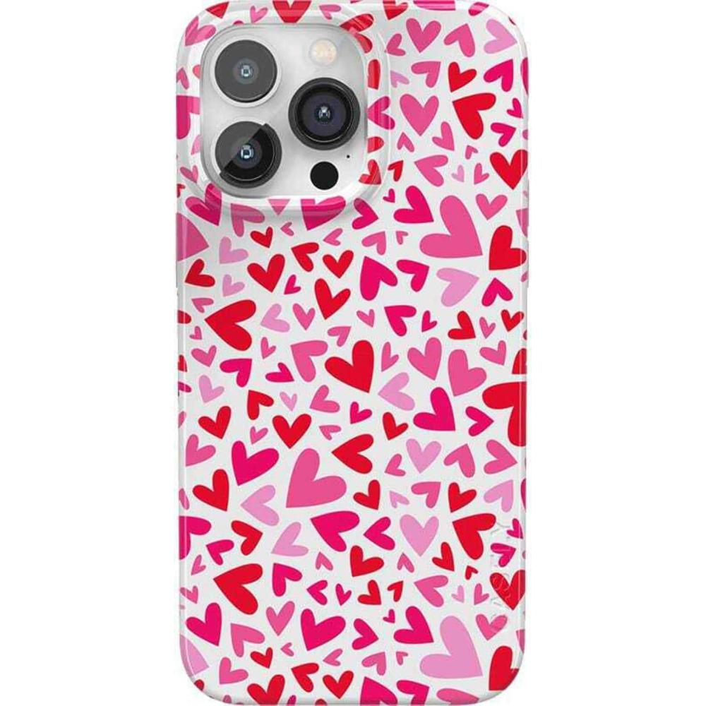 imageCasely iPhone 14 Pro Max Case  Not a Phase  Clear Flash Tattoo  Compatible with MagSafe  Classic Ultra Slim DesignXOXO  Candy Hearts