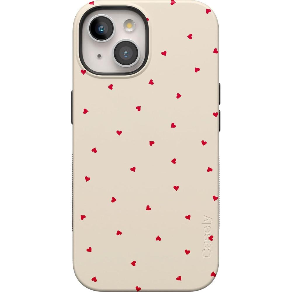 imageCasely iPhone 15 Case  Be Mine  Tiny Hearts  Bold Protective Design  Compatible with MagSafeBe Mine  Tiny Hearts