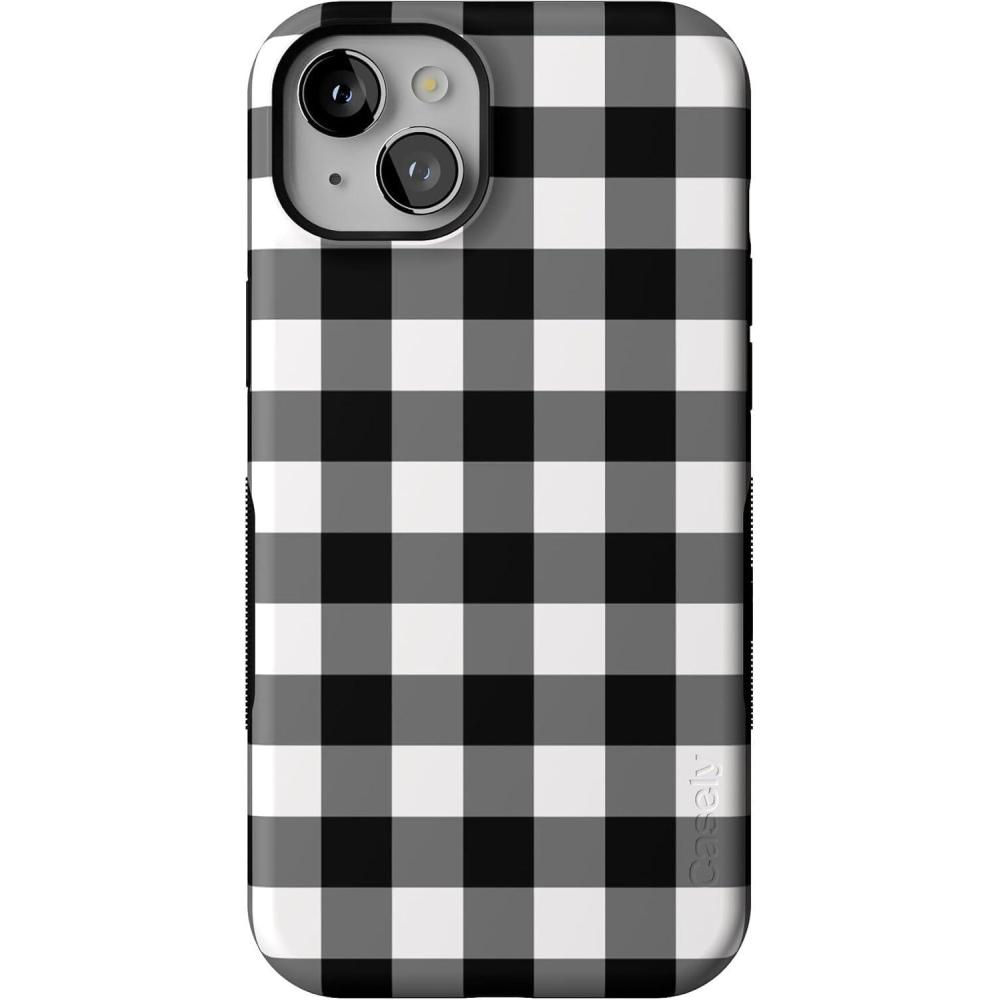 imageCasely iPhone 15 Case  Be Mine  Tiny Hearts  Bold Protective Design  Compatible with MagSafeCheck Me Out  Checkerboard