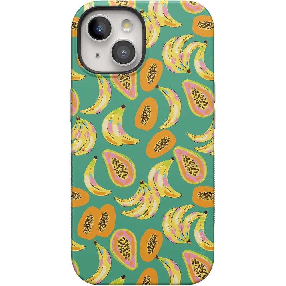 imageCasely iPhone 15 Case  Be Mine  Tiny Hearts  Bold Protective Design  Compatible with MagSafePapaya Palms  Dippin Daisys Tropical Vacation