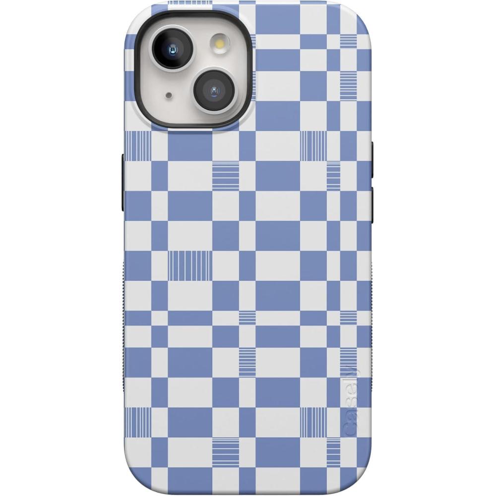 imageCasely iPhone 15 Case  Be Mine  Tiny Hearts  Bold Protective Design  Compatible with MagSafeReality Check  Periwinkle