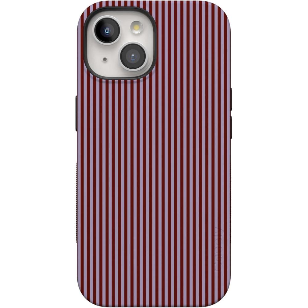 imageCasely iPhone 15 Case  Be Mine  Tiny Hearts  Bold Protective Design  Compatible with MagSafeStripes and the City  Tiny Pinstripe