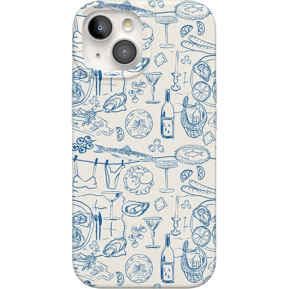 imageCasely iPhone 15 Case  Falling for You  Plum Floral  Compatible with MagSafe  Classic Ultra Slim DesignAmalfi Aperitivo  Dolce Vita