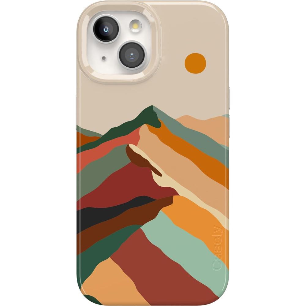 imageCasely iPhone 15 Case  Falling for You  Plum Floral  Compatible with MagSafe  Classic Ultra Slim DesignMagic Mountain  Colorblock