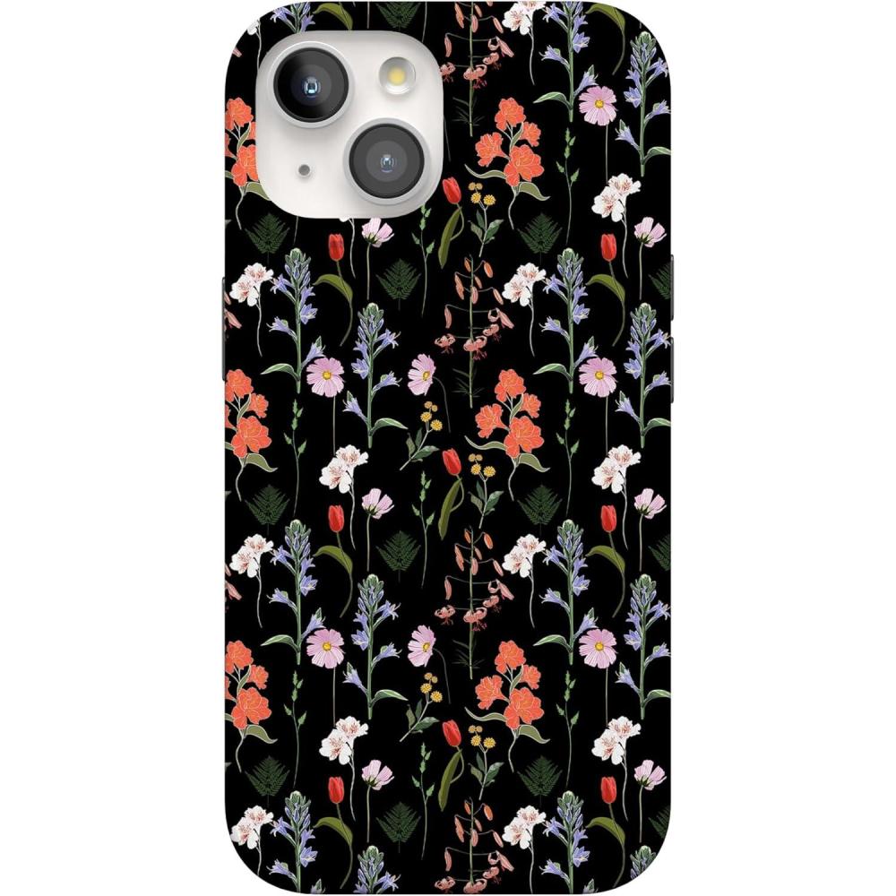 imageCasely iPhone 15 Case  Falling for You  Plum Floral  Compatible with MagSafe  Classic Ultra Slim DesignSecret Garden  Mixed Floral