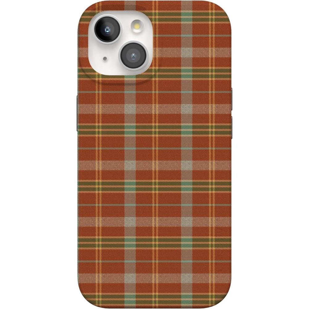 imageCasely iPhone 15 Case  Falling for You  Plum Floral  Compatible with MagSafe  Classic Ultra Slim DesignSpiced Chai  Fall Plaid