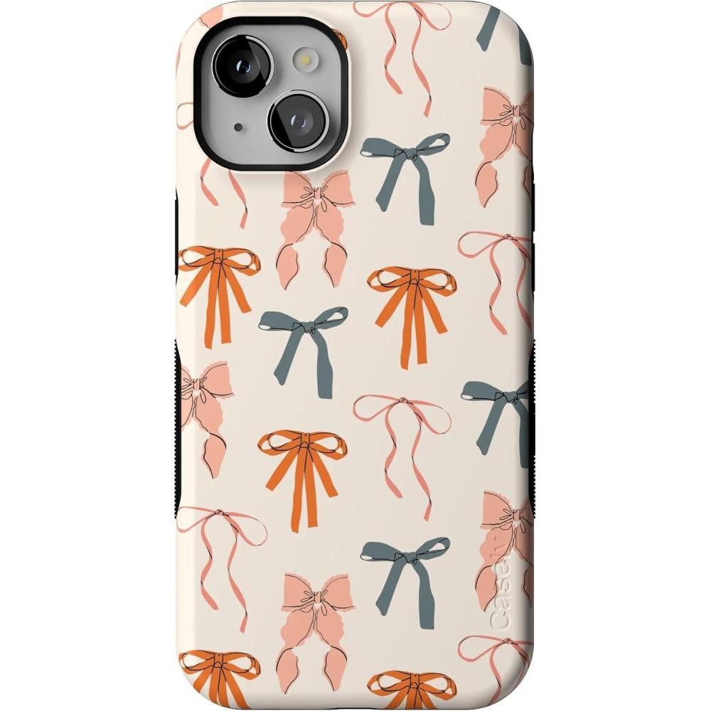 imageCasely iPhone 15 Case  Gourdy Girlie  Harvest Bows  Compatible with MagSafe  Bold Protective Design