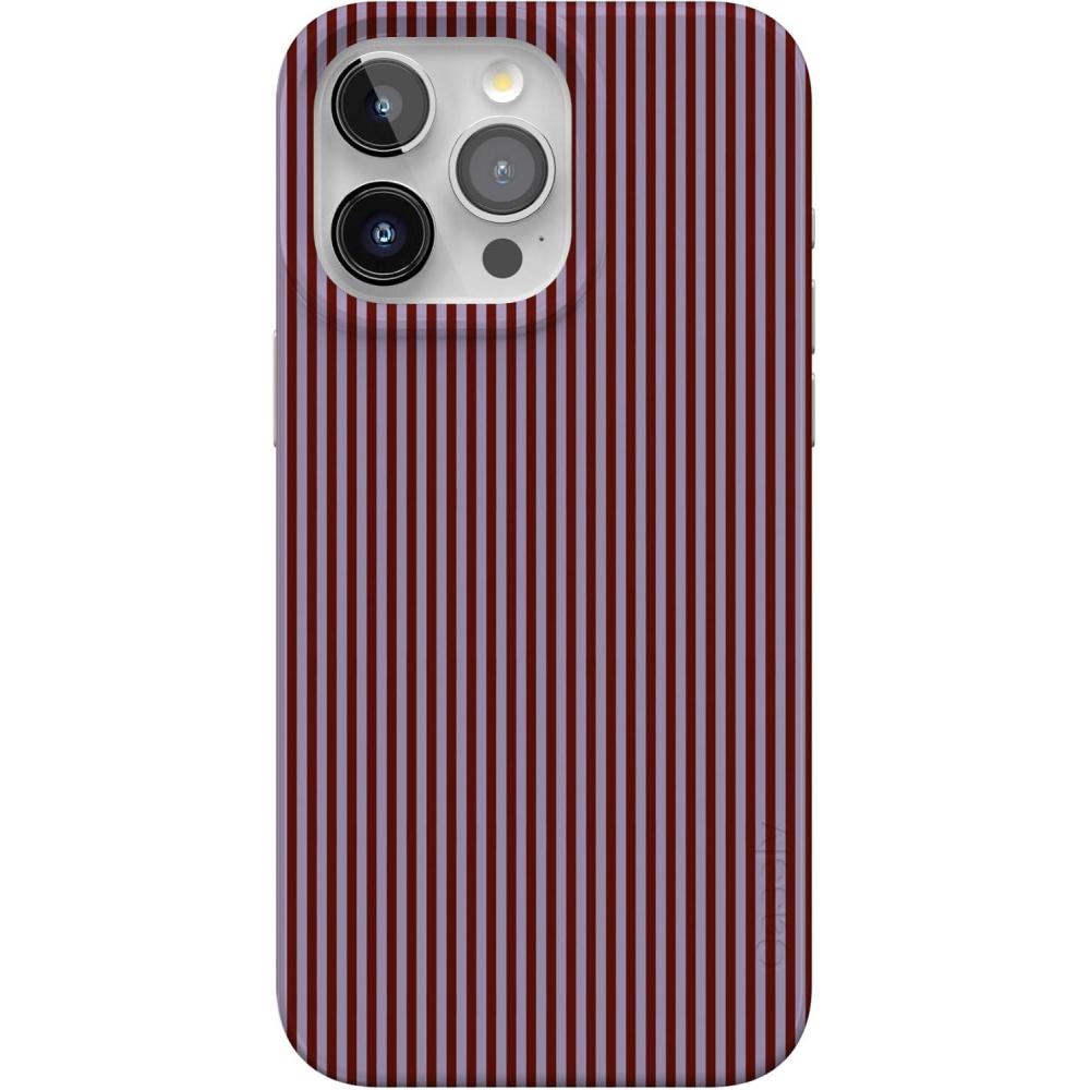 imageCasely iPhone 15 Pro Case  Mocha Ripple  Brown Waves  Compatible with MagSafe  Classic Ultra Slim DesignStripes and the City  Tiny Pinstripe
