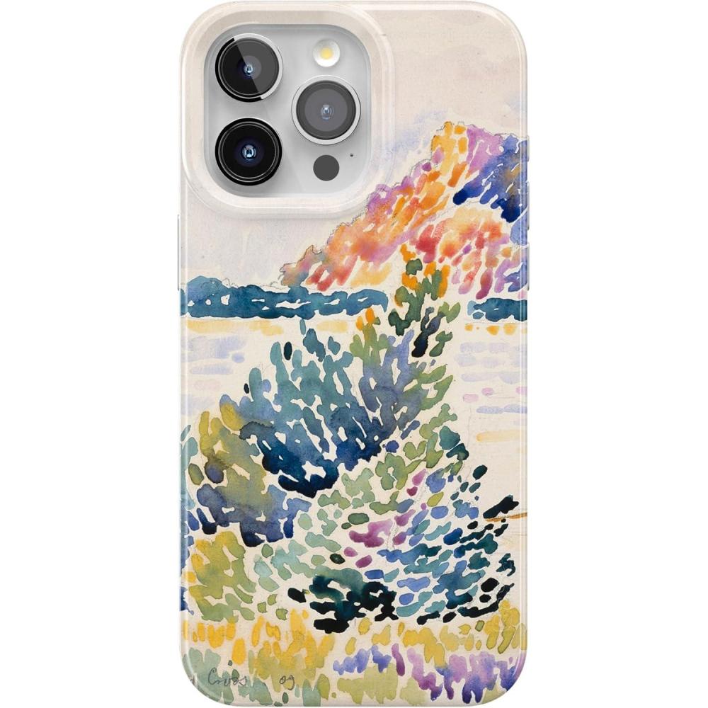 imageCasely iPhone 15 Pro Case  Mocha Ripple  Brown Waves  Compatible with MagSafe  Classic Ultra Slim DesignThe Met Museum  Cap Ngre Watercolor