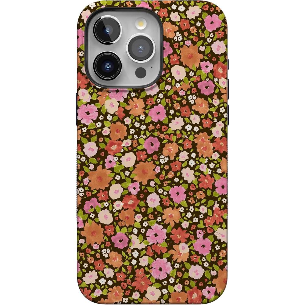 imageCasely iPhone 15 Pro Max Case  Kiwi Kiss  Matcha Green Shimmer Glitter  Bold Protective Design  Compatible with MagSafeRustic Roses  Boho Bouquet