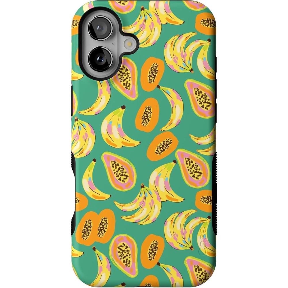 imageCasely iPhone 16 Case  Botanical Blooms  Floral Patchwork  Compatible with MagSafe  Bold Protective DesignPapaya Palms  Dippin Daisys Tropical Vacation