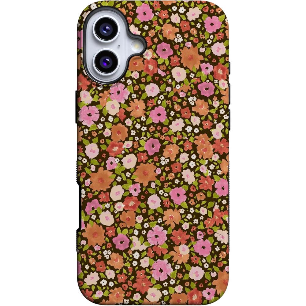 imageCasely iPhone 16 Case  Botanical Blooms  Floral Patchwork  Compatible with MagSafe  Bold Protective DesignRustic Roses  Boho Bouquet