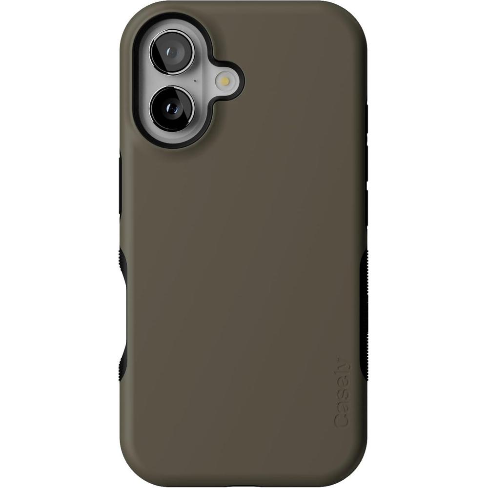 imageCasely iPhone 16 Case  Botanical Blooms  Floral Patchwork  Compatible with MagSafe  Bold Protective DesignThe Boyfriend Collection  Army Green