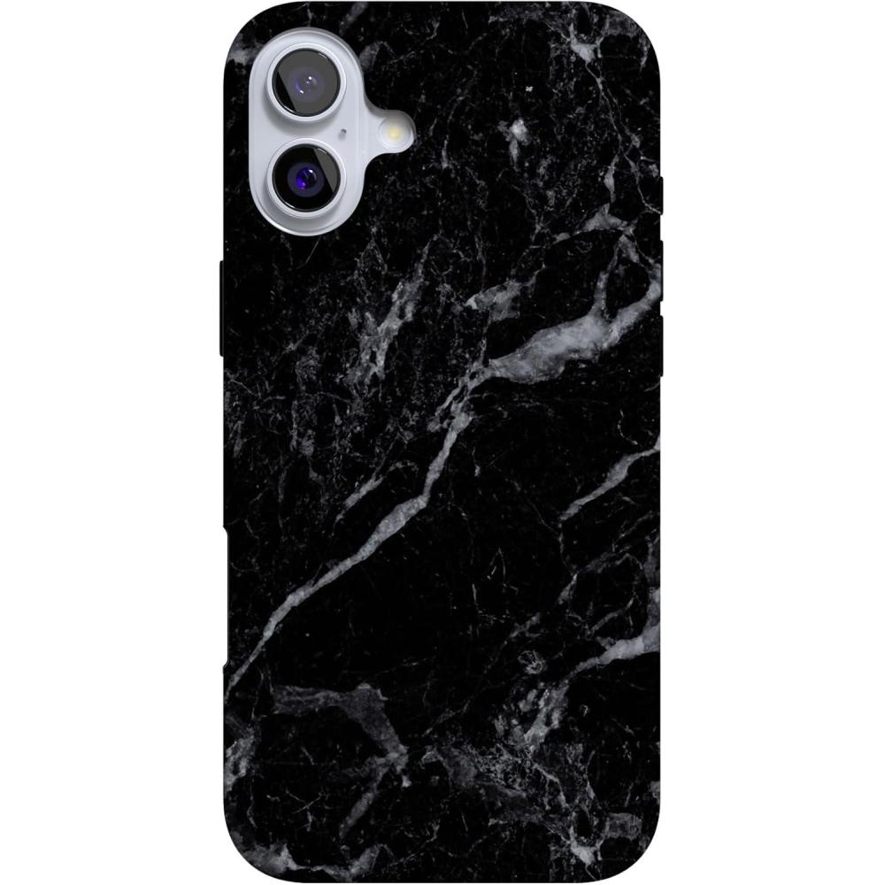 imageCasely iPhone 16 Case  Van Gogh  Head of a Skeleton with a Burning Cigarette Phone  Classic UltraSlim Design  Compatible with MagSafeBlack Pearl Marble