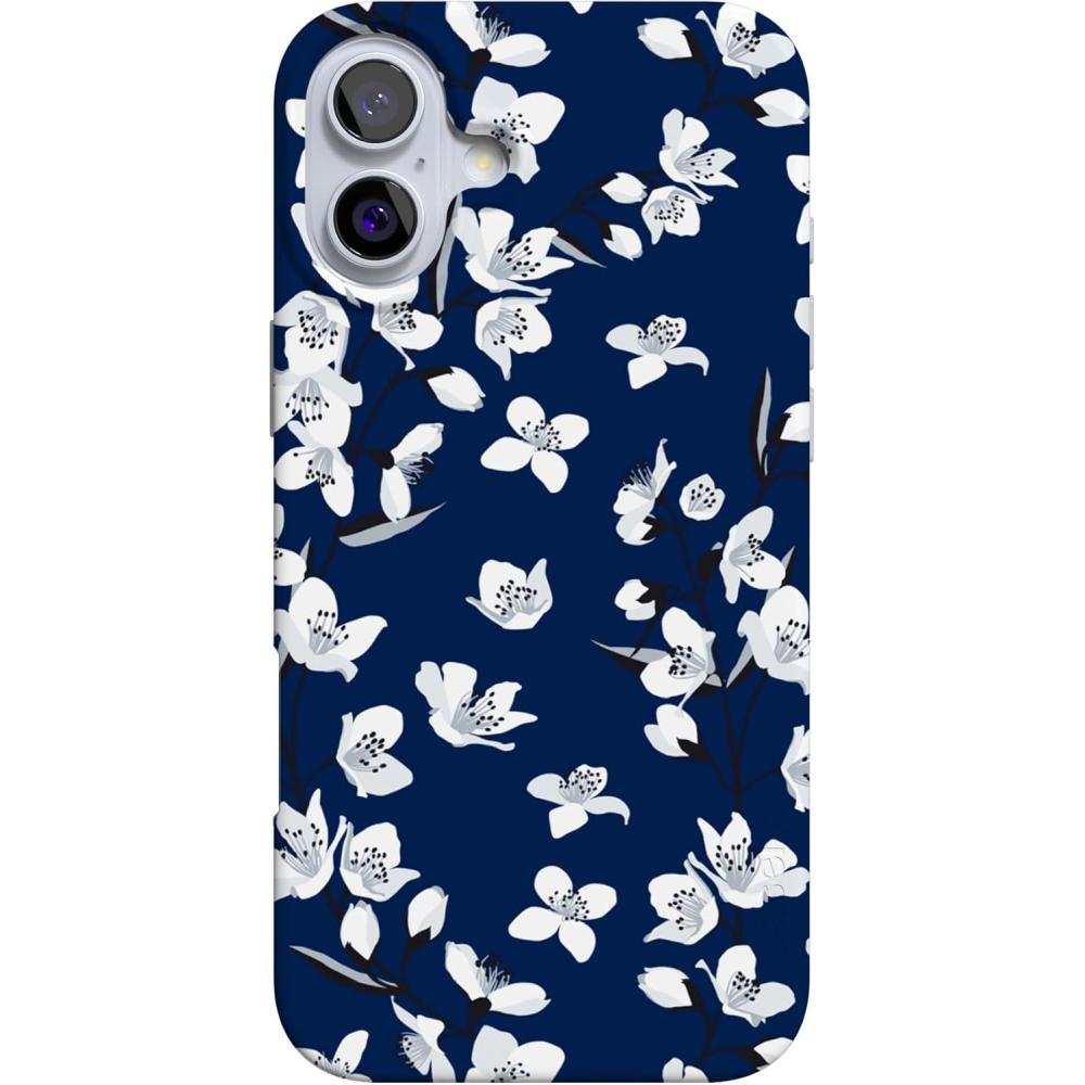 imageCasely iPhone 16 Case  Van Gogh  Head of a Skeleton with a Burning Cigarette Phone  Classic UltraSlim Design  Compatible with MagSafeFloral Forest  Navy Cherry Blossom Floral