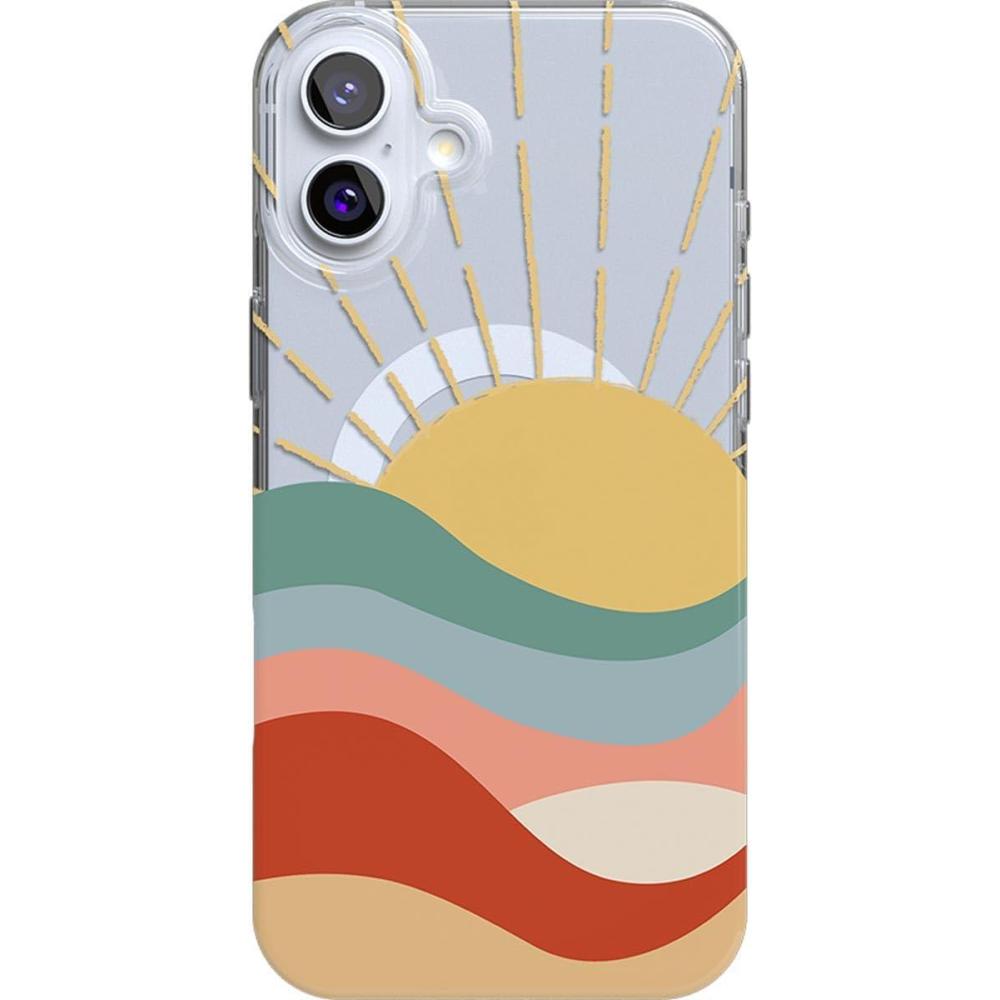 imageCasely iPhone 16 Case  Van Gogh  Head of a Skeleton with a Burning Cigarette Phone  Classic UltraSlim Design  Compatible with MagSafeHere Comes the Sun  Colorblock Sunset