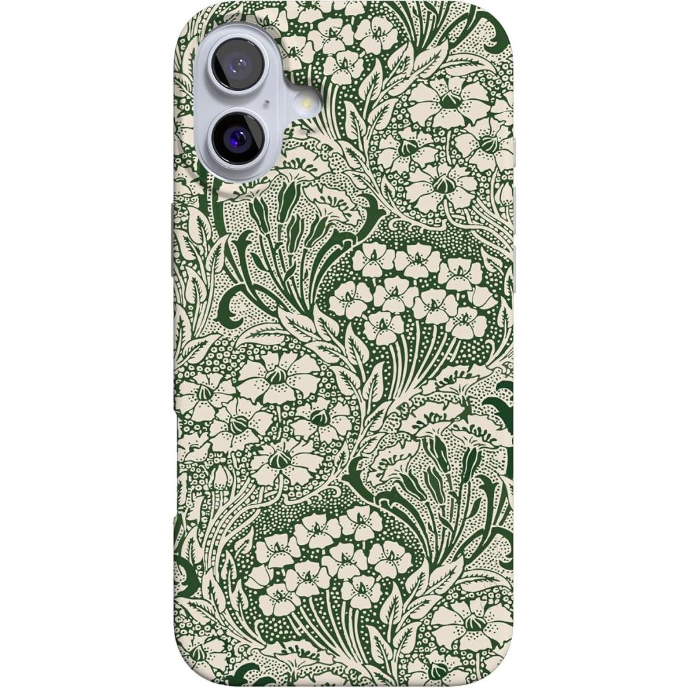 imageCasely iPhone 16 Case  Van Gogh  Head of a Skeleton with a Burning Cigarette Phone  Classic UltraSlim Design  Compatible with MagSafeMystic Meadow  Green Gardens