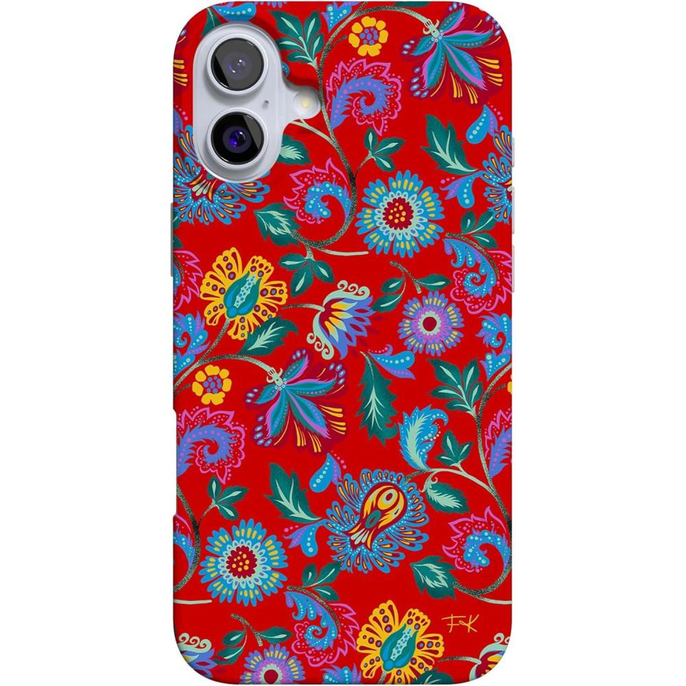 imageCasely iPhone 16 Case  Van Gogh  Head of a Skeleton with a Burning Cigarette Phone  Classic UltraSlim Design  Compatible with MagSafePainted Flowers  Frida Kahlo Floral
