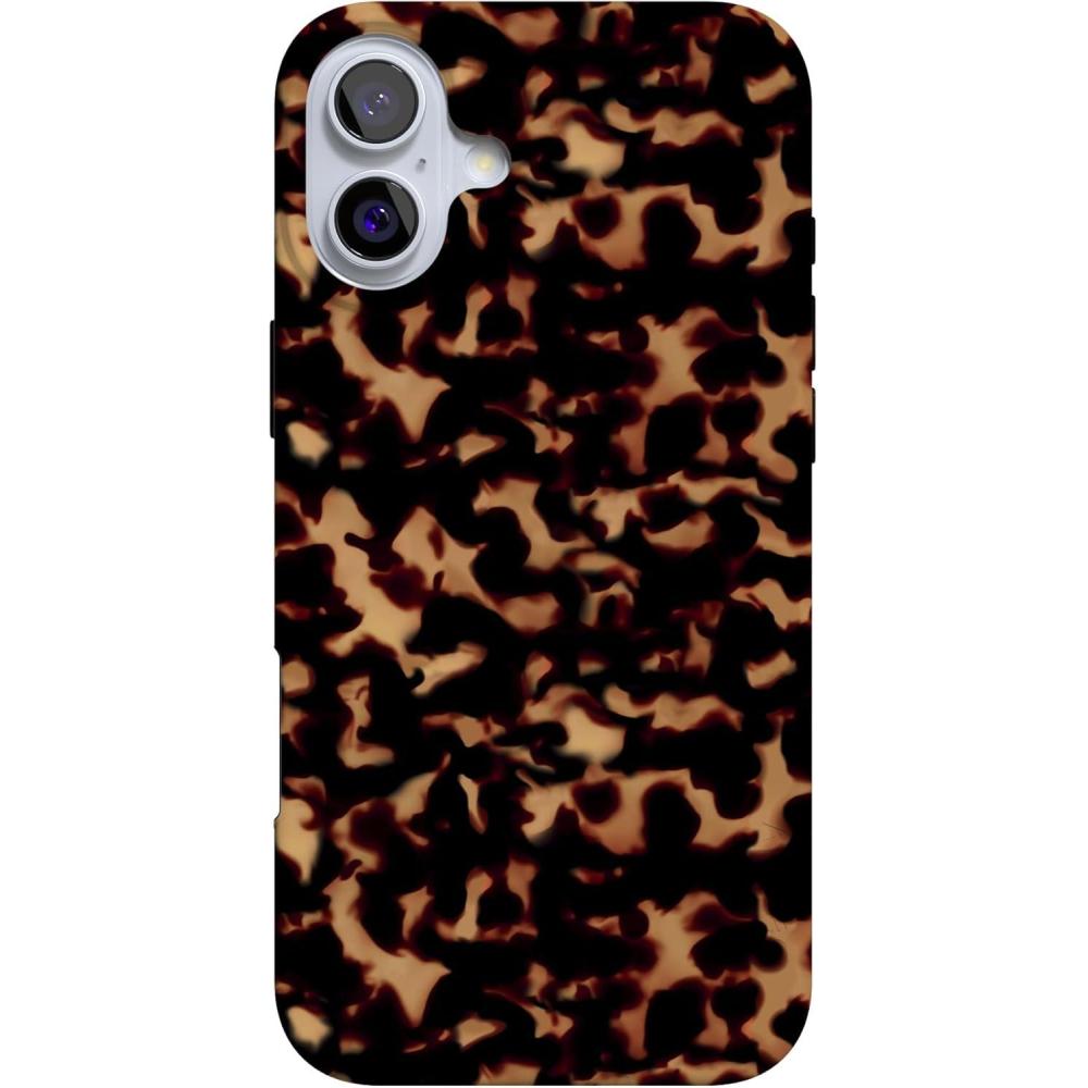 imageCasely iPhone 16 Case  Van Gogh  Head of a Skeleton with a Burning Cigarette Phone  Classic UltraSlim Design  Compatible with MagSafeShell Shocked  Tortoise Print