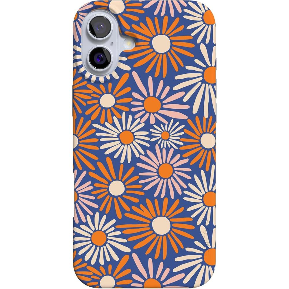 imageCasely iPhone 16 Case  Van Gogh  Head of a Skeleton with a Burning Cigarette Phone  Classic UltraSlim Design  Compatible with MagSafeSpring Forward  Daisy Floral