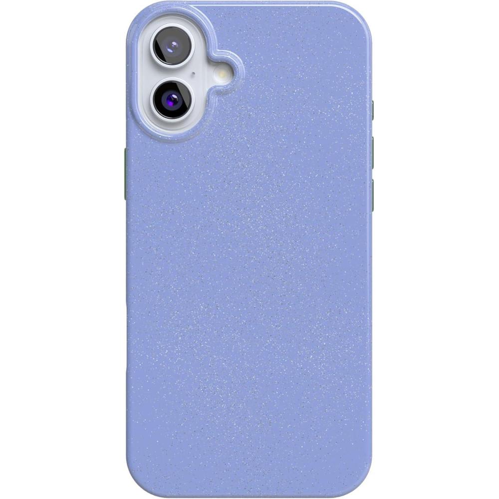 imageCasely iPhone 16 Plus Case  Full Bloom  Navy Floral  Classic Ultra Slim Case Design  Compatible with MagSafeFirst Light  Periwinkle Pastel Glitter