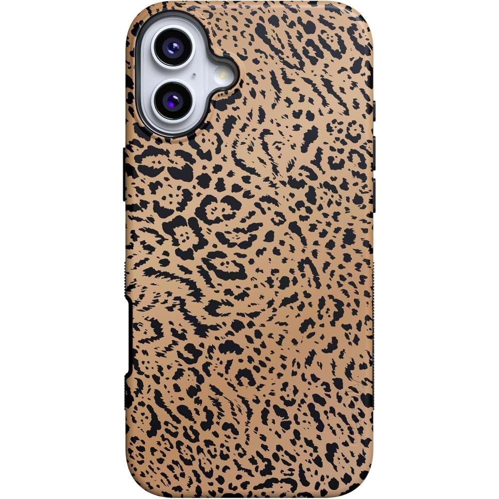 imageCasely iPhone 16 Plus Case  Poppy Meadows  Pastel Floral  Compatible with MagSafe  Bold Protective DesignBorn to Be Wild  Jaguar Print
