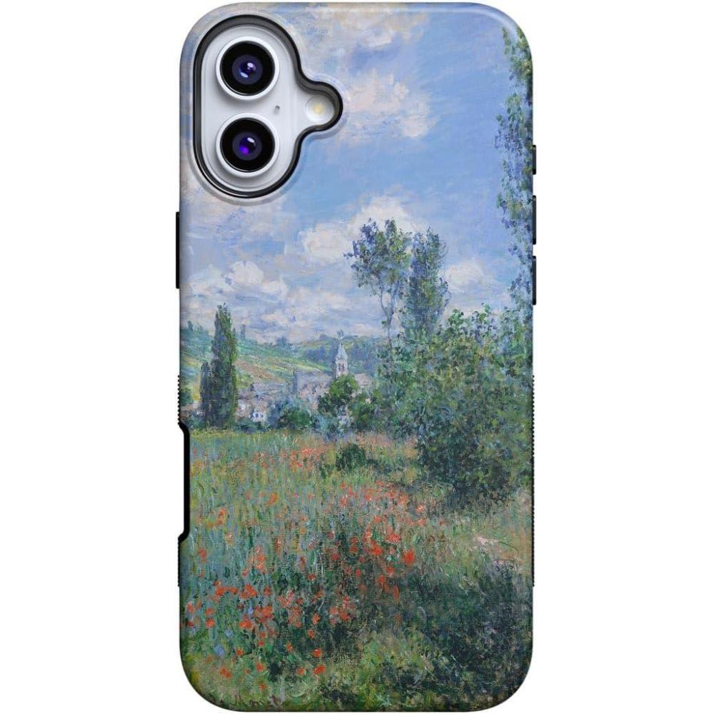 imageCasely iPhone 16 Plus Case  Poppy Meadows  Pastel Floral  Compatible with MagSafe  Bold Protective DesignMonets View  Limited Edition