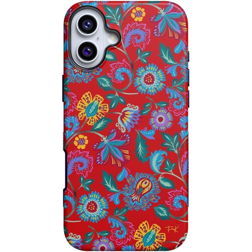 imageCasely iPhone 16 Plus Case  Poppy Meadows  Pastel Floral  Compatible with MagSafe  Bold Protective DesignPainted Flowers  Frida Kahlo Floral