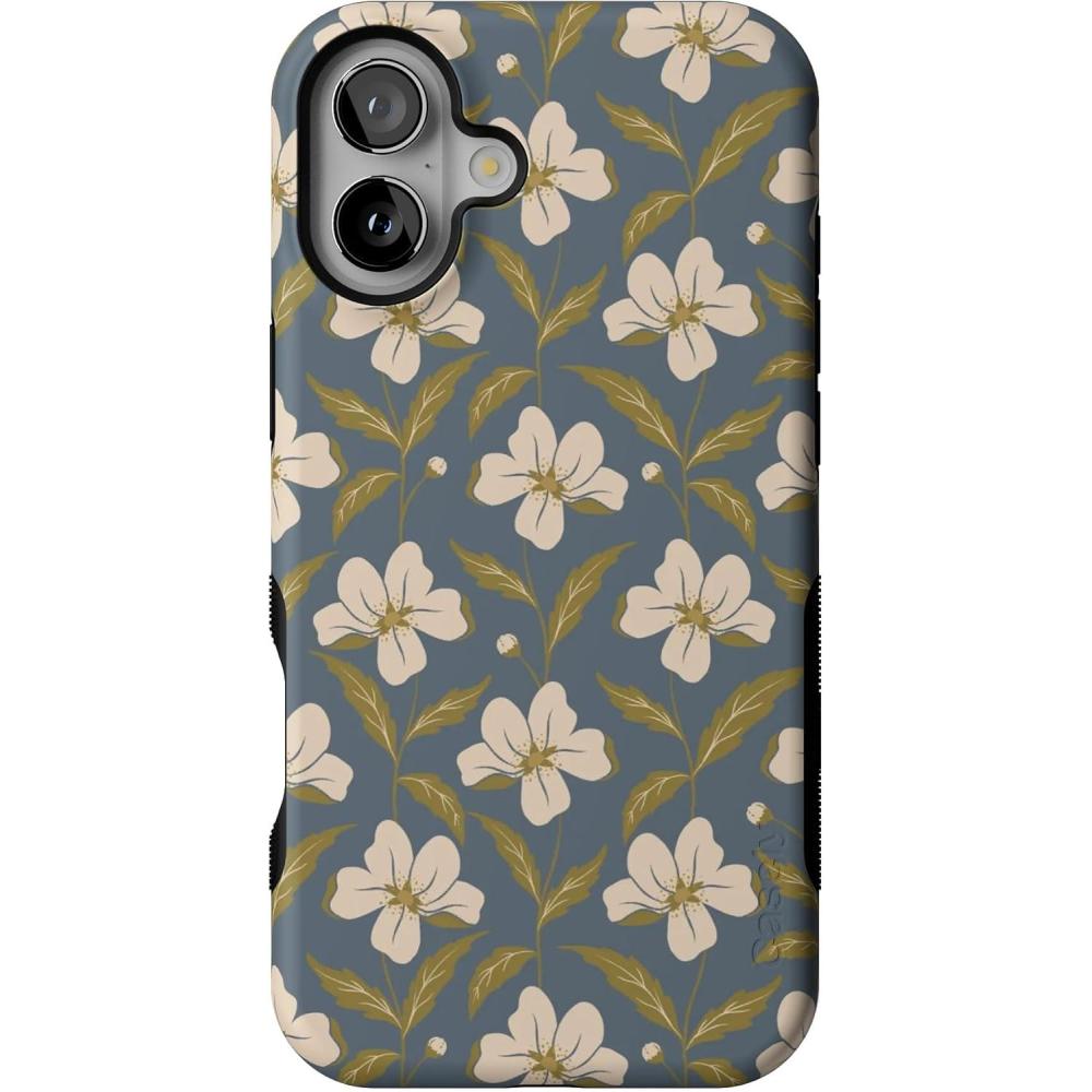 imageCasely iPhone 16 Plus Case  Poppy Meadows  Pastel Floral  Compatible with MagSafe  Bold Protective DesignThe Boyfriend Collection  Leid Back