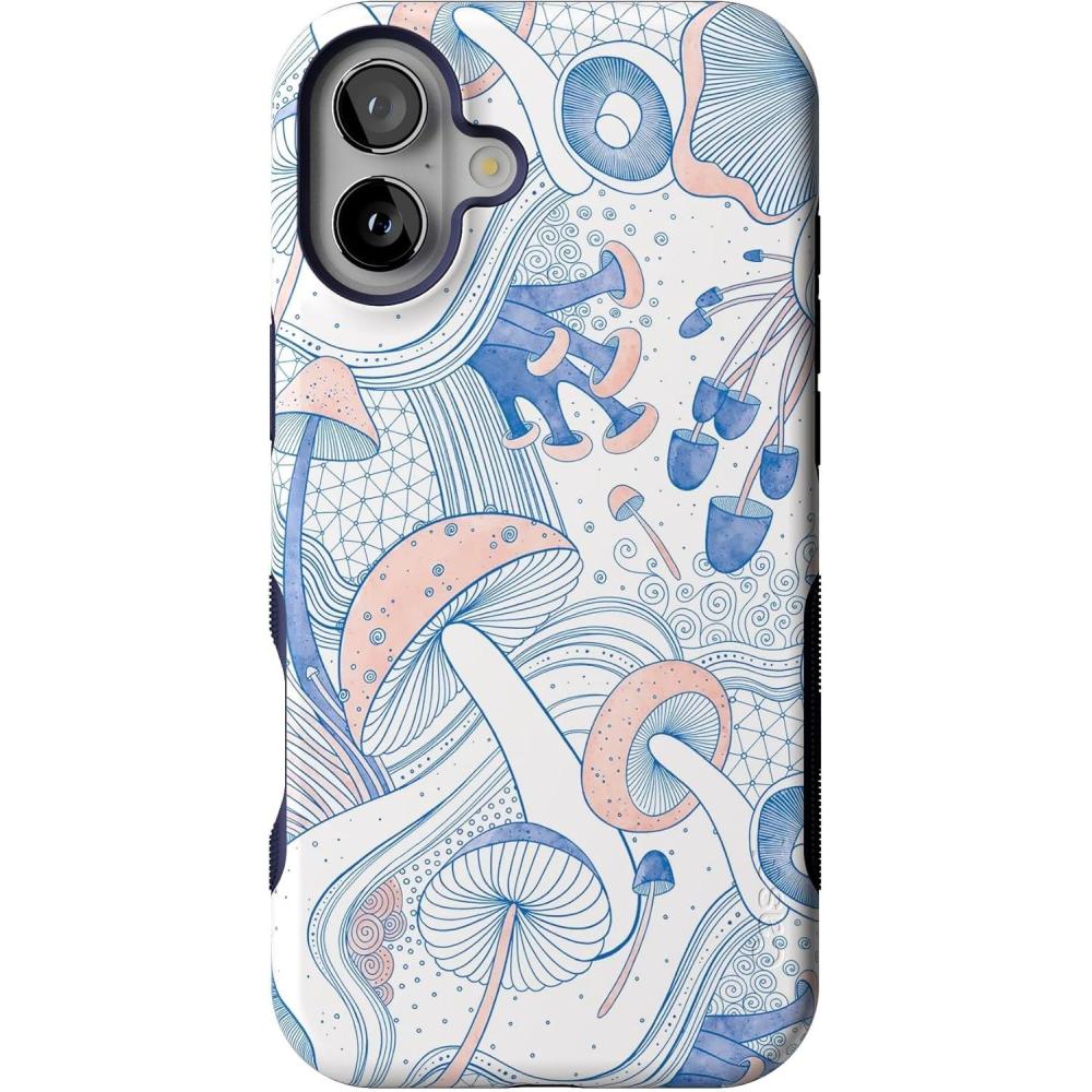 imageCasely iPhone 16 Plus Case  Poppy Meadows  Pastel Floral  Compatible with MagSafe  Bold Protective DesignThe Fun Guy  Enchanted Forest Mushroom Floral